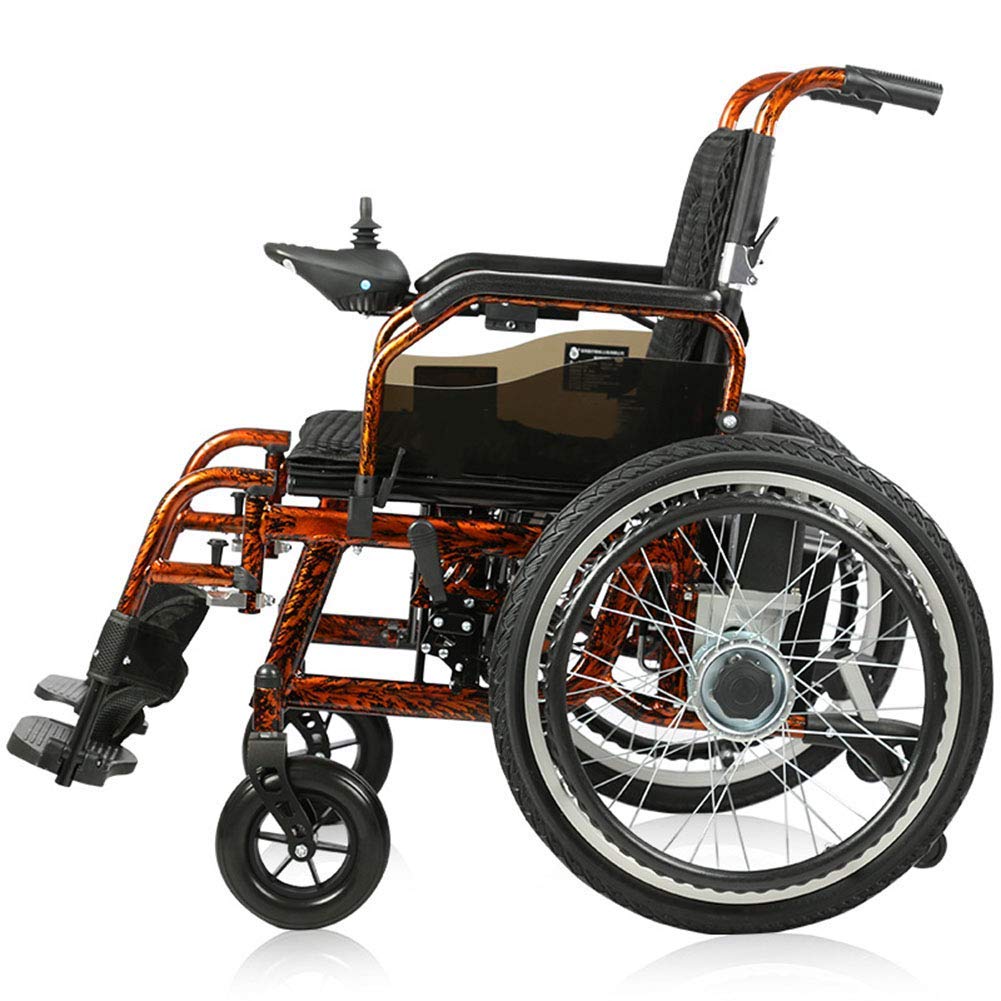 Sedia a rotelle elettrica, Sedia a rotelle Portatile Pieghevole Completamente Automatica Intelligente, Motore per disabili 250W24V20AH Batteria al Piombo, commutazione Doppia Modal