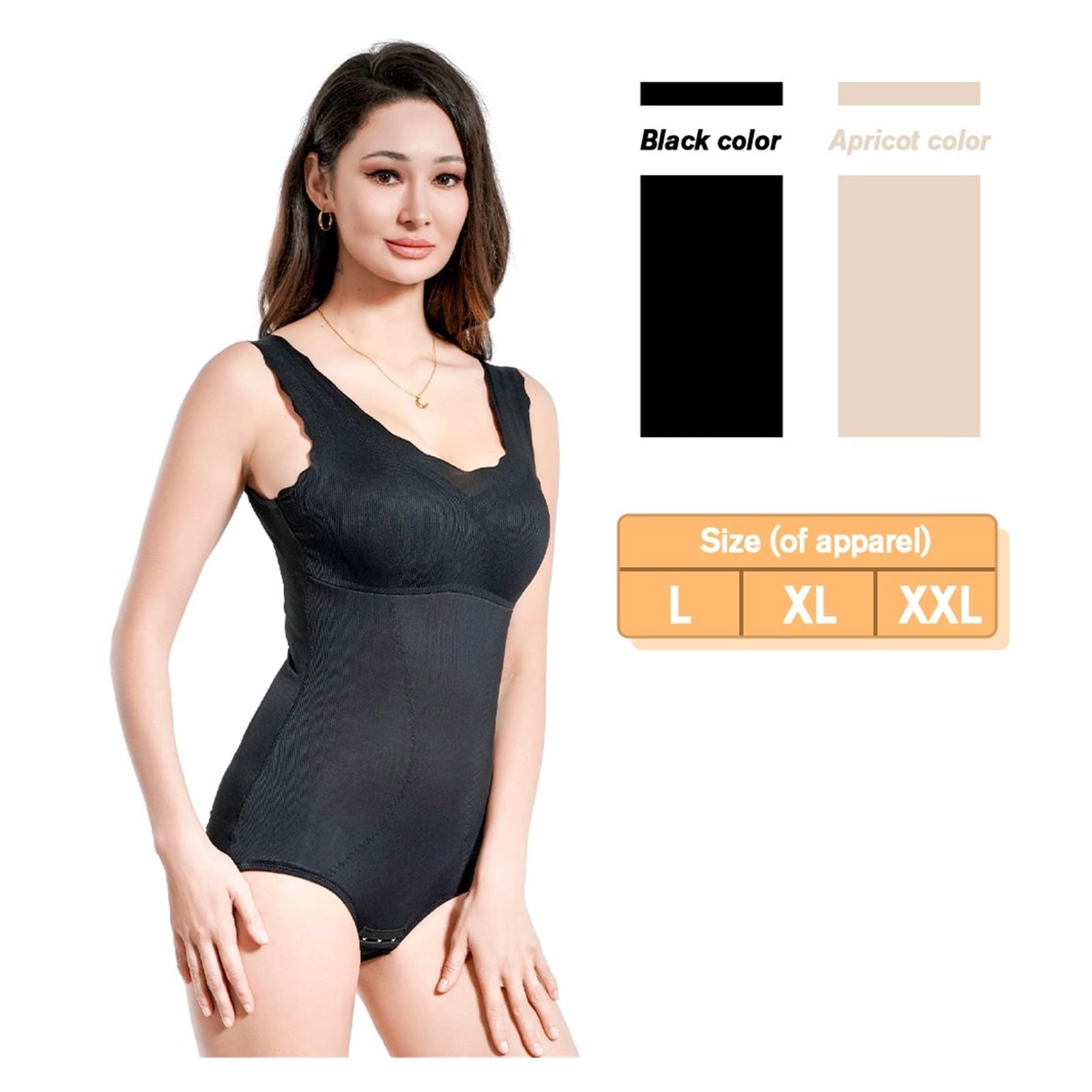Shapewear Damen Frauen EIN Stück Thermo-Unterwäsche Push-Up Body Frau Winter Warm Shapers Shapewear Taille Cincher Bauch Steuer Korsetts Formend Bodysuit(Black,XL)