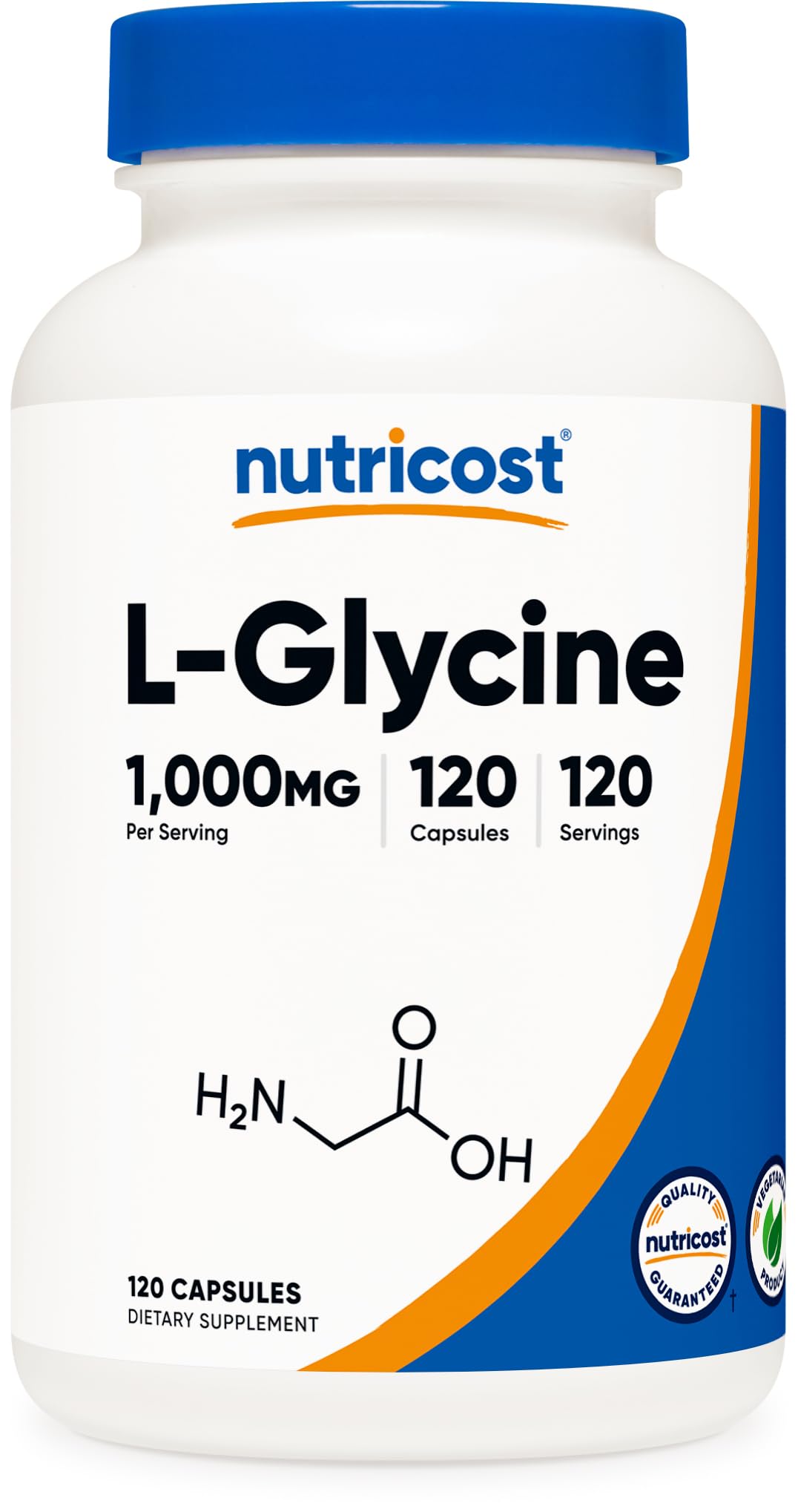 Amazon.com: Nutricost L-Glycine 1000mg, 120 Capsules, Vegetarian