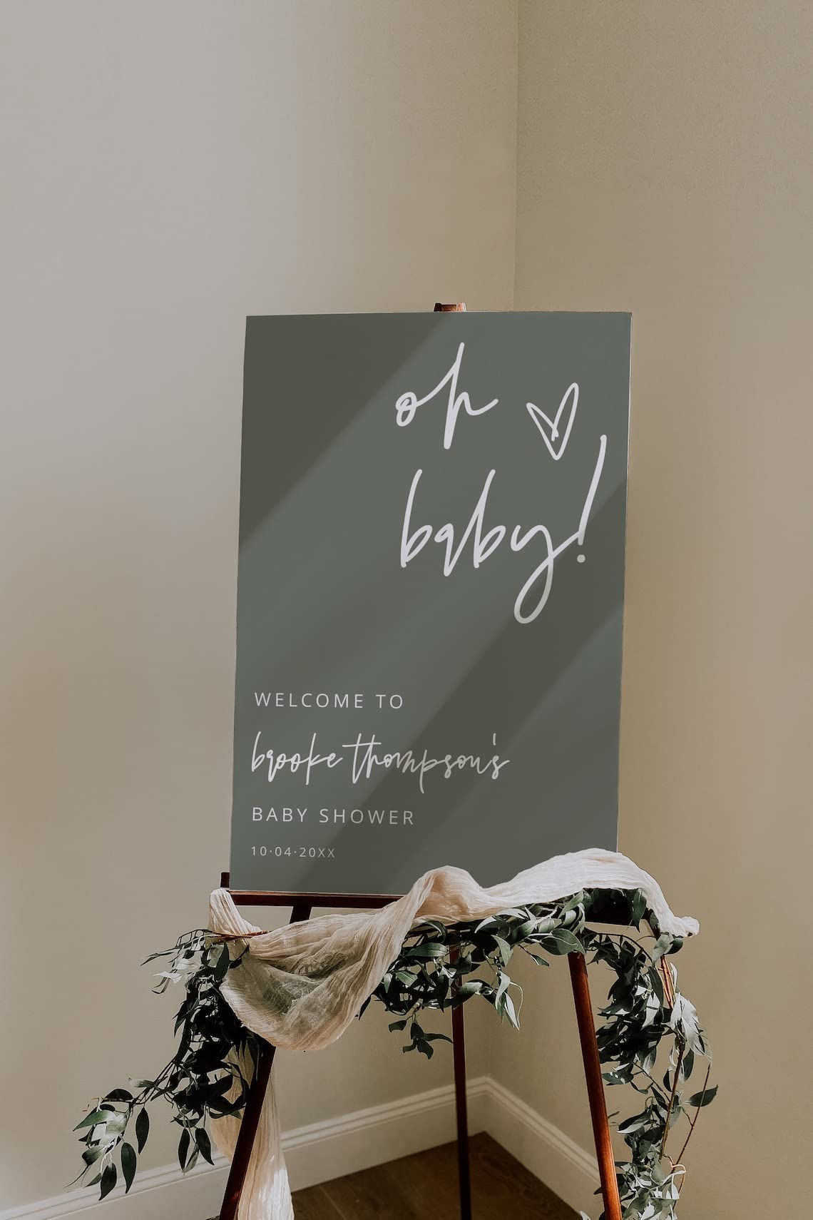 Amazon.com : Baby Shower Sign, Baby Shower Decorations, Minimalist ...
