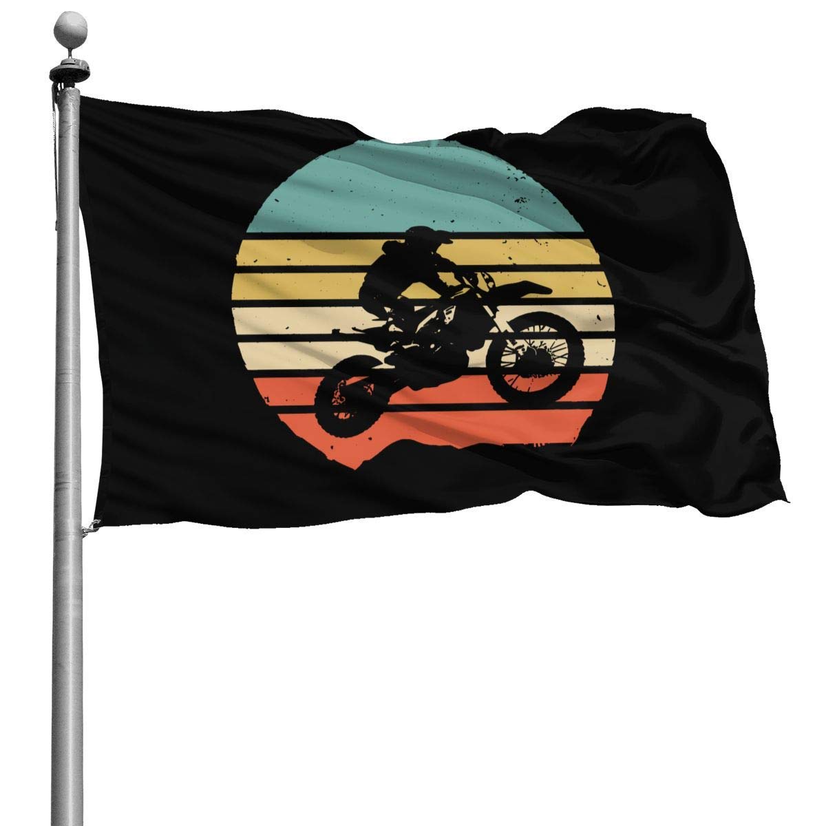 YUYUTE Vintage Dirt Bike Motocross Garden Flags Home House Flags Outdoor Activities Flags Party Flag