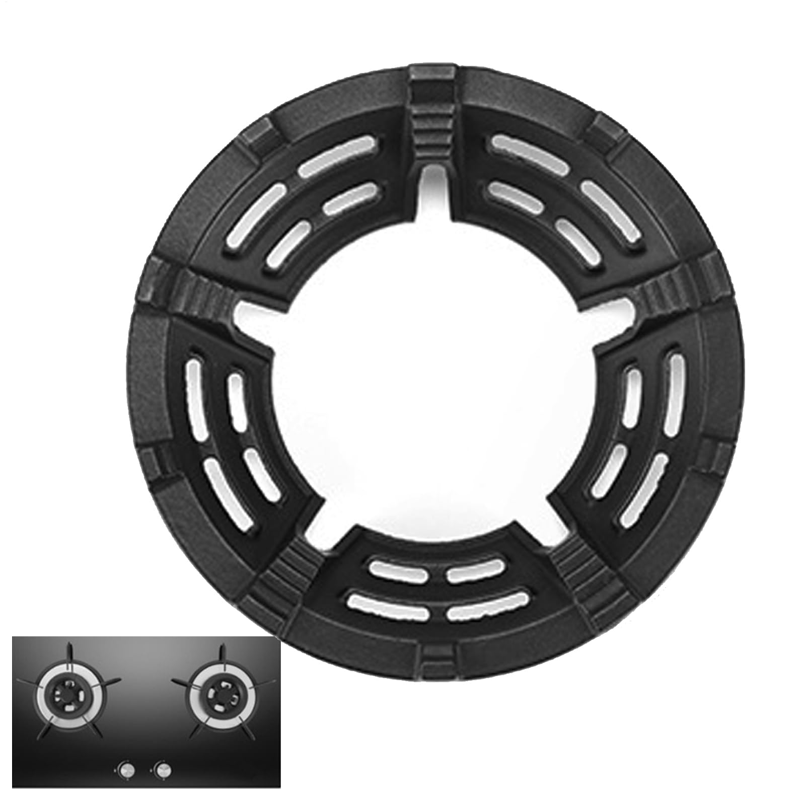 Generisch - Soporte – Estructura robusta, plataforma de quemador estable, soporte para ollas multiusos, soporte para placa de cocción resistente al calor, accesorios para cocina, buffet, catering, uso