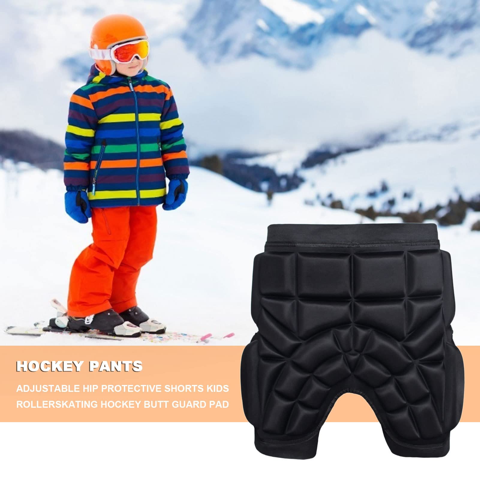 Pantalones Cortos con Almohadillas de protección para la Cadera, Pantalones Cortos Acolchados con protección , Pantalones Cortos Acolchados Suaves y Transpirables, Pantalones Cortos con protección