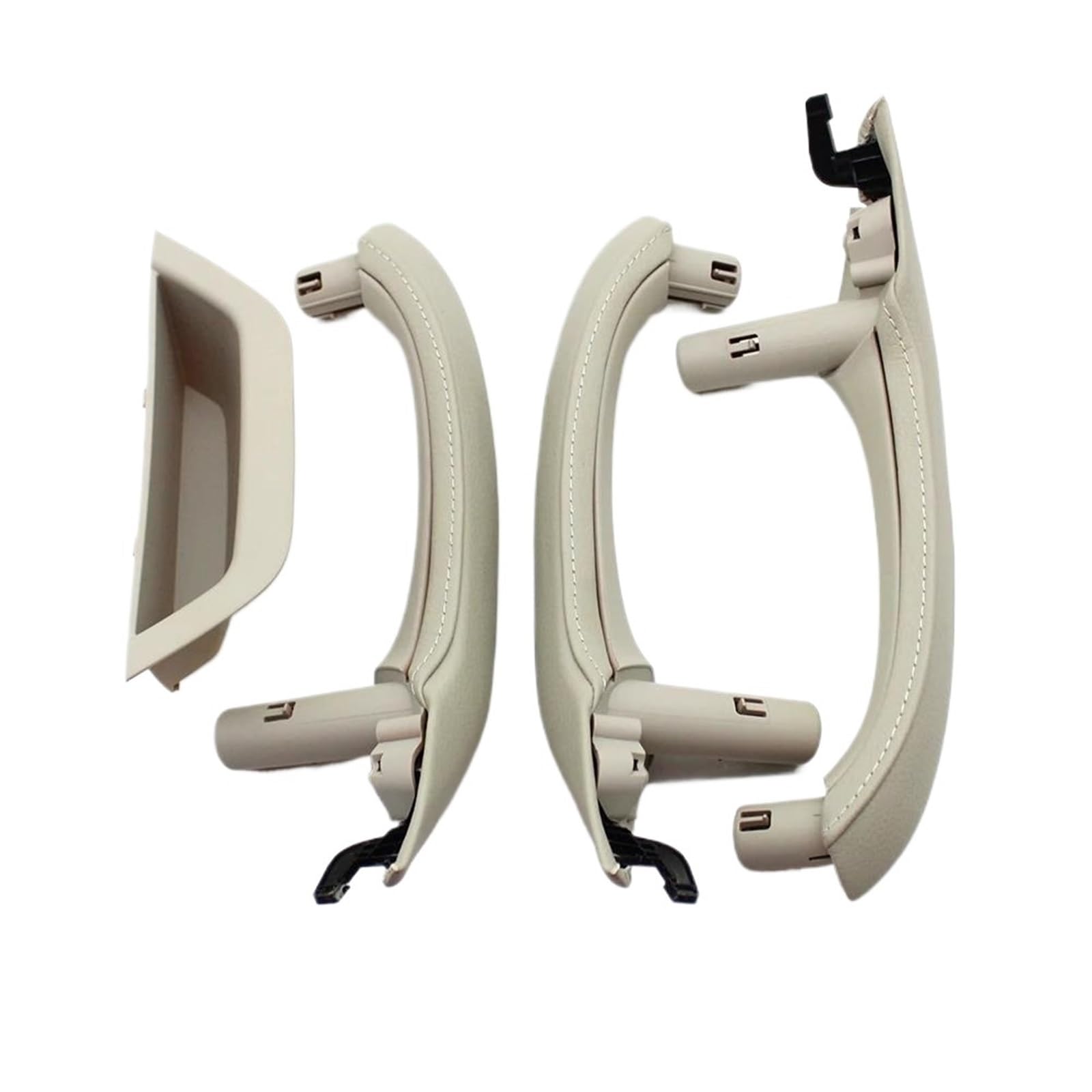 JYUTDW Left and Right Interior Door Handle Car Interior Door Handles Pull Accessories for BMW for X3 X4 F25 F26(LHD Creamy)