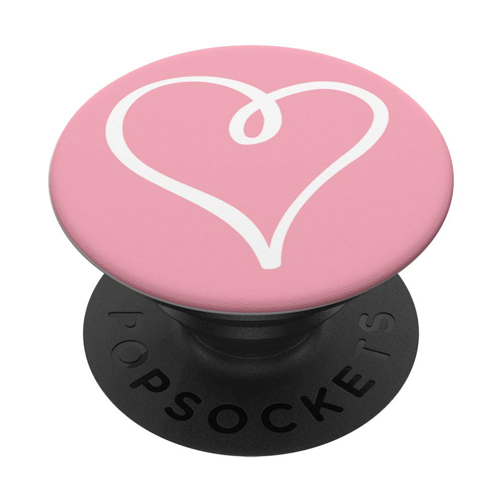 Amazon.com: PINK Heart Doodle Love & Valentine Design PopSockets Swappable  PopGrip : Cell Phones & Accessories