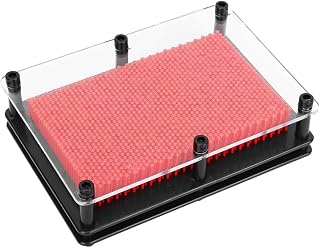 GLOGLOW Clone Hand Model, Pin Screen Needle Painting Clone Needle Model, for Home Decoration Adult (Medium red)