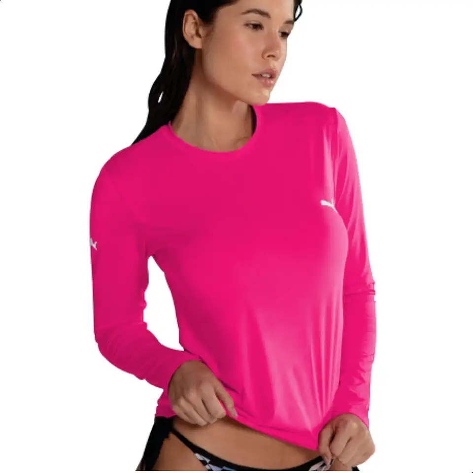 Camiseta Térmica Puma UV50+ Manga Longa Feminina Adulto
