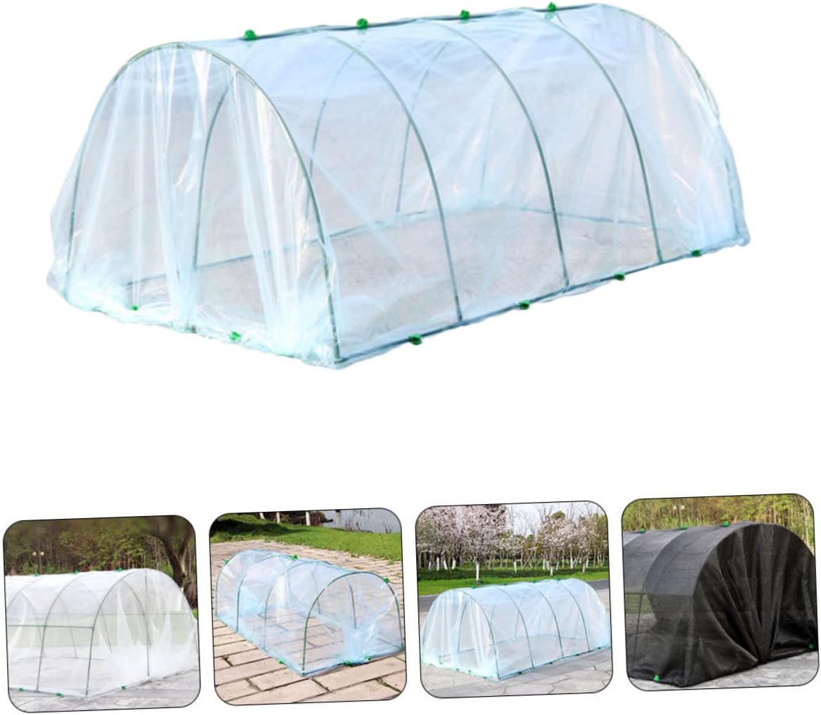 Greenhouse Plant Cover Set for Outdoor Use Includes Sturdy Plastic Cover and Bracket for Flowers Succulents and Vegetables Weather Resistant and Easy to Assemble