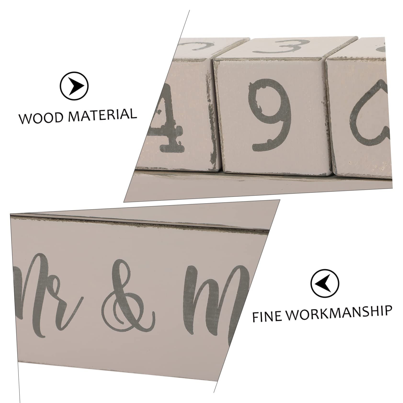 Tofficu Conto alla Rovescia per Nozze di Legno Calendario per Conto alla Rovescia Giorno delle Nozze Regali di Fidanzamento