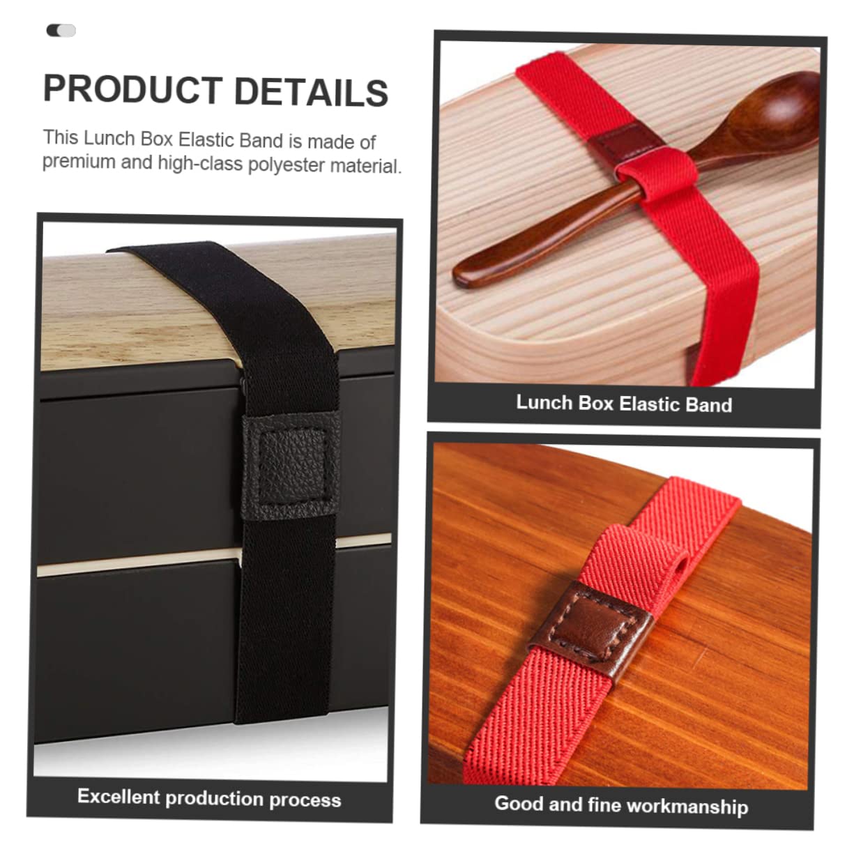 Healeved Cinghie Elastiche Colorate Per Bento Box 6 Pezzi Fasce Regolabili Con Fibbie Per Contenitori Pranzo Porta Posate Casa Ufficio Picnic 4.72X0.79X0.04In