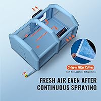 Vista 4 de VEVOR - Carpa inflable para pintar con pistola de 13x10x9 pies, cabina de pulverización inflable, carpa de pistola de pintura para automóviles