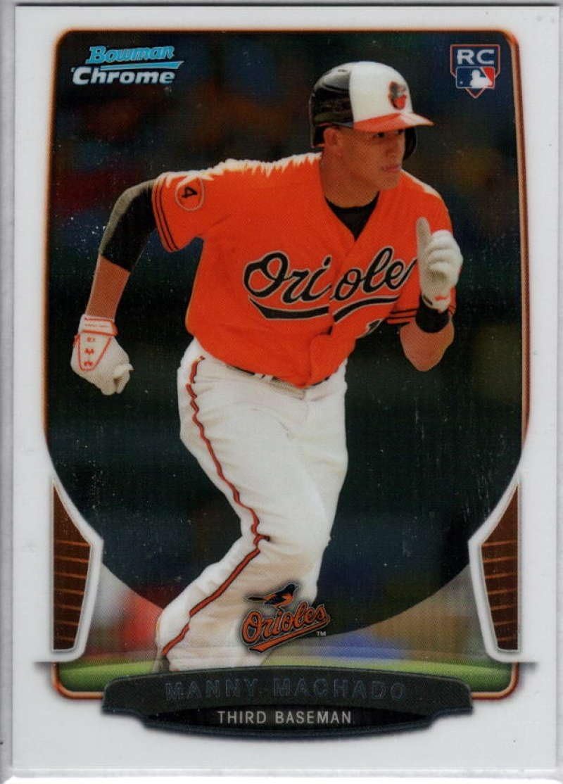 2013 Bowman Draft Chrome #4 Manny Machado Orioles MLB Baseball Card (RC - Rookie Card) NM-MT