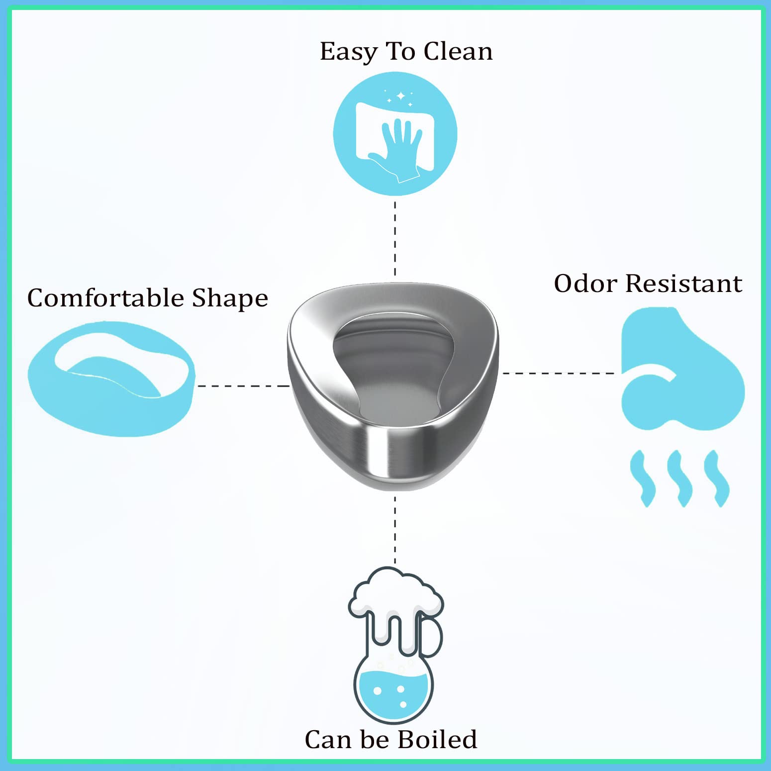 Stainless Steel Bedpans - Durable & Comfortable -6