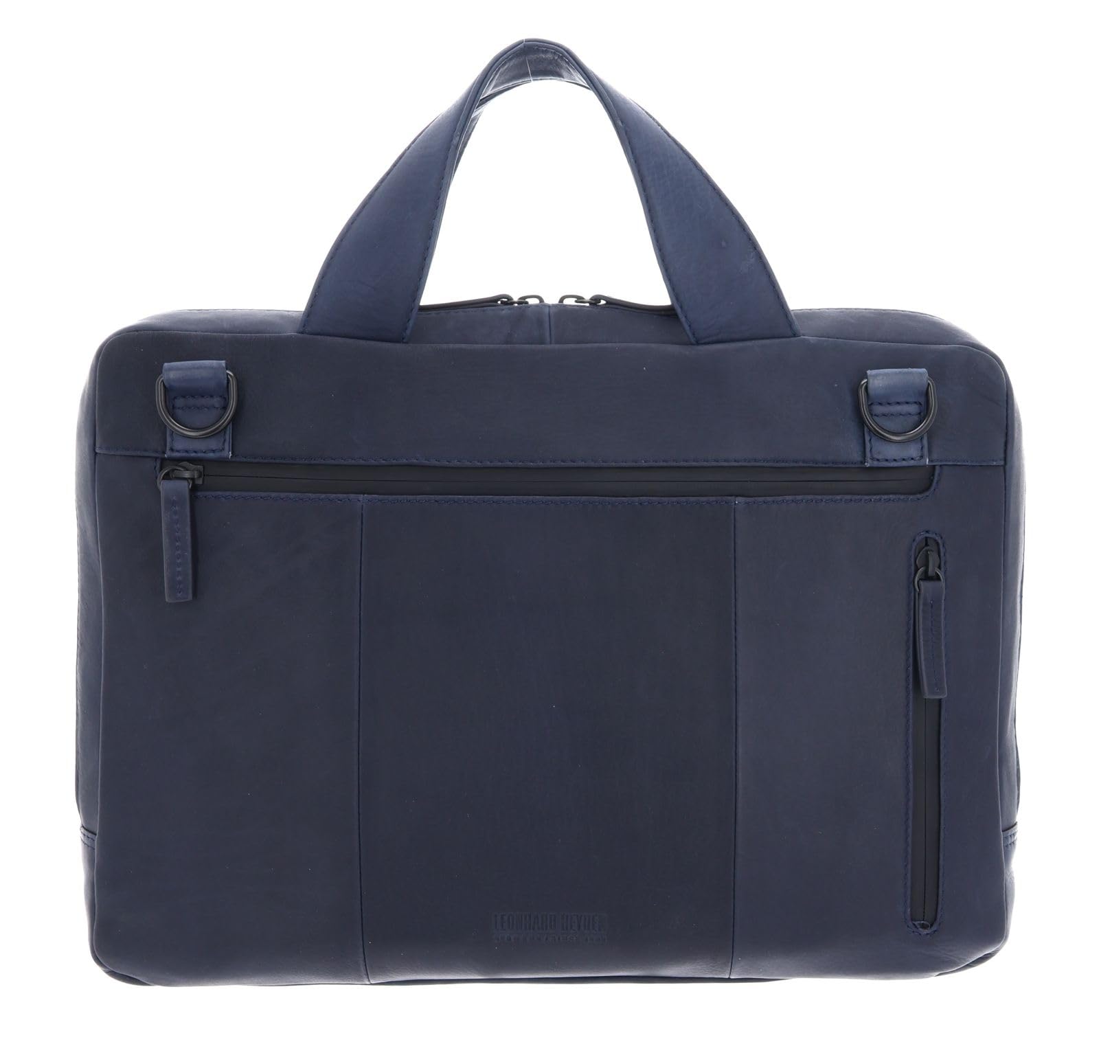 Leonhard Heyden Leder Businesstasche mit Laptopfach Den Haag RV-Aktenmappe 1 Fach 6749 Marineblau dunkelblau