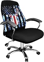 Vista 29 de Funda para silla de oficina de mármol morado, lavable, funda para silla de escritorio, fundas para silla de computadora para silla giratoria, silla