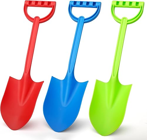 Palas de playa gigantes, grandes cucharas de arena de 14 pulgadas para niños, pala de playa resistente, kit de mesa de juguete de caja de arena,