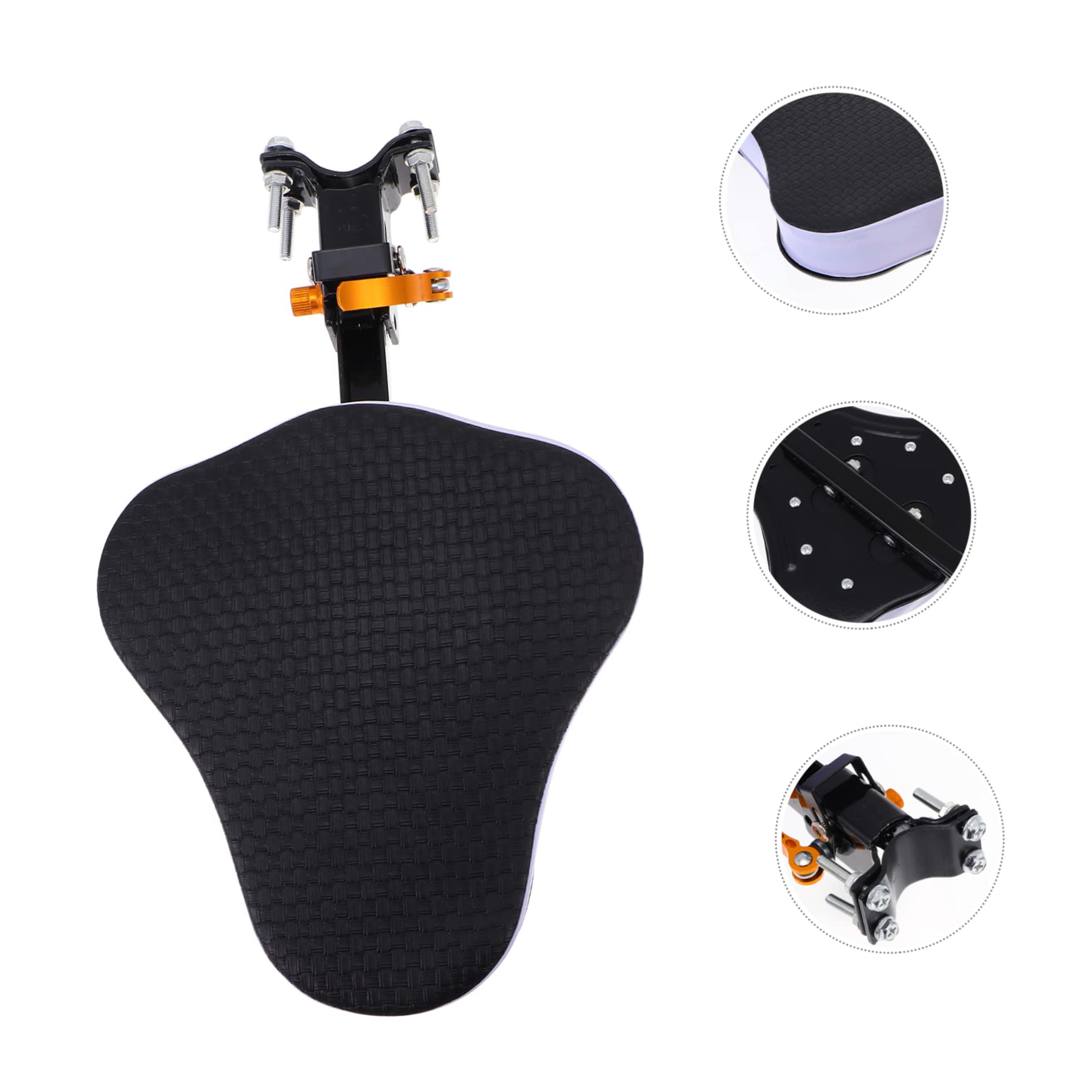 Toyvian Siège de Vélo pour Garçon et Fille en Acier Carbone Noir Mousse, Finition Soignée et Robustesse, pour Vélo Électrique et Sécurité Bébé