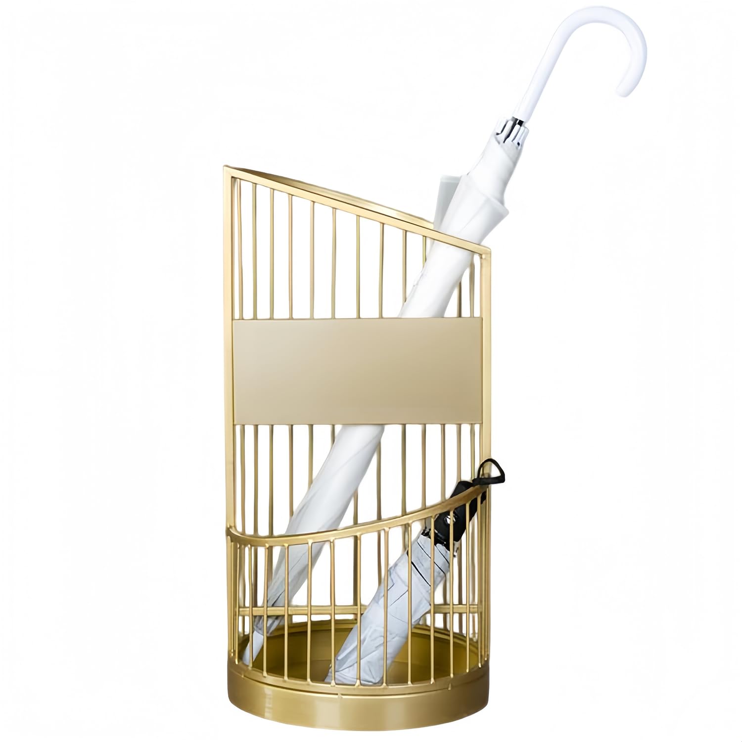 Nordic Wrought Iron Freestanding Umbrella Stand for Entryway