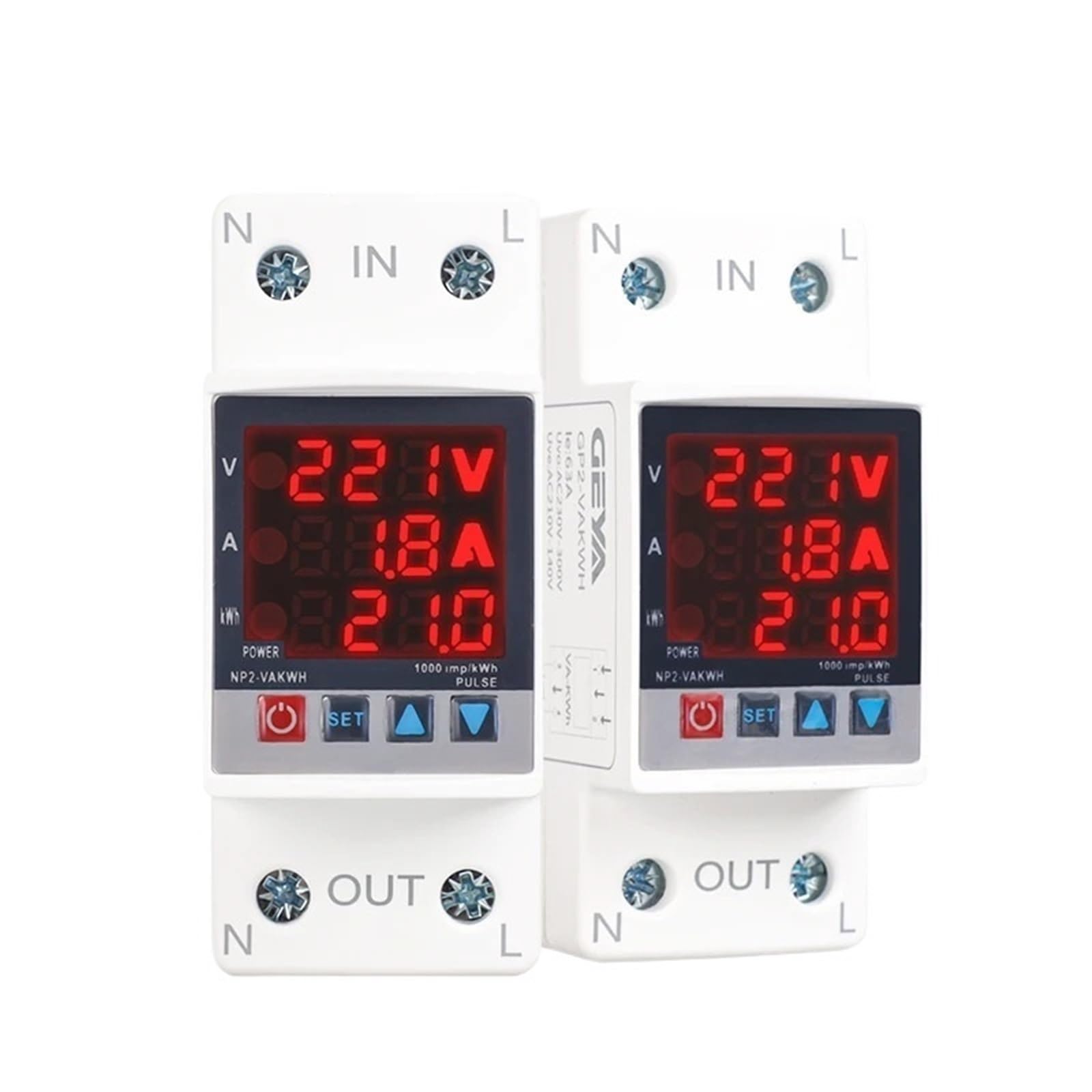 Relé protector de voltaje para proteger electrodomésticos contra picos de corriente 230V 7