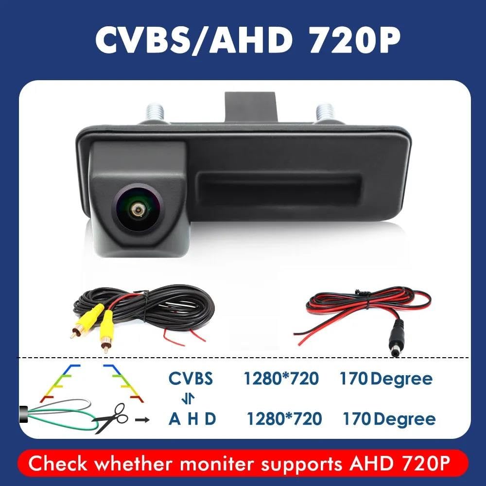 Telecamera Di Retromarcia AHD 720P Per Auto - Compatibile Con Superb, Yeti, Fabia, Octavia, A1