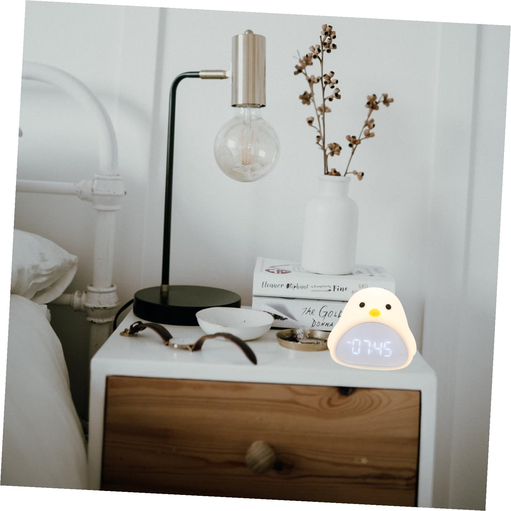 Reloj Despertador Infantil Multifuncional con Regulable Diseño Lindo para Dormitorio y Escritorio Decoración para Niñas Luz y Silenciosa