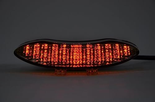 Miniatura 6 de Luz trasera LED de freno para motocicleta, lente ahumada con señales de giro integradas para Triumph 2006-2013 Daytona 675,2009-2010 Speed Triple,
