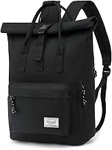 TANTOMI Laptop Rucksack, Rucksack Laptop Tasche 15,6 Zoll, Rucksack Damen und Herren weit öffenbar, Rolltop Rucksack wasserdicht, Backpack Daypack für Schule, Fahrradfahren, Freizeit und Reise.