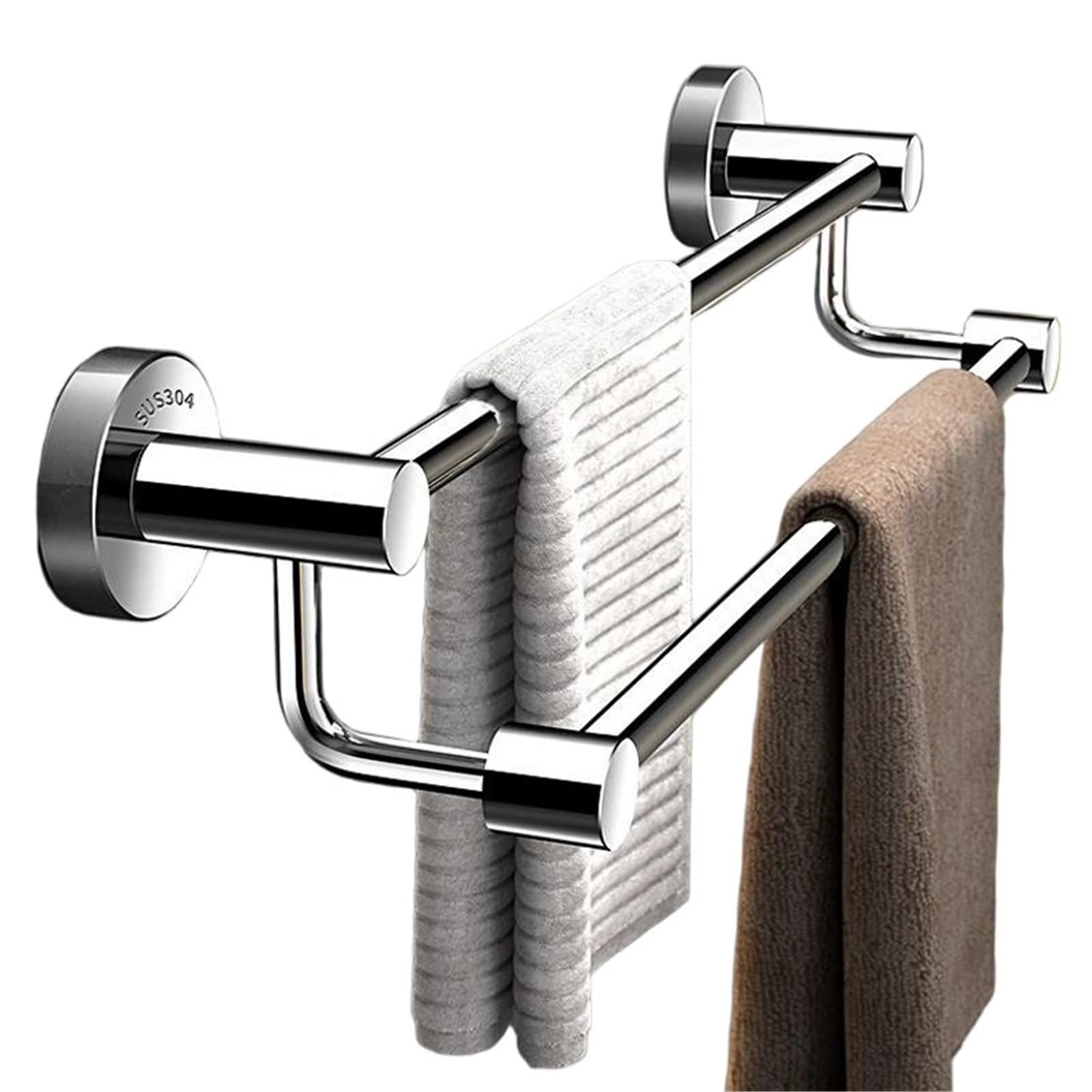 FGKOPA2 Double Towel Bar SUS304 Stainless Steel,Wall Mount Towel Rack Heavy Duty Rustproof Towel Holder For Bathroom Bathroom Accessories Modern Home Decor(Double Bar,40CM)