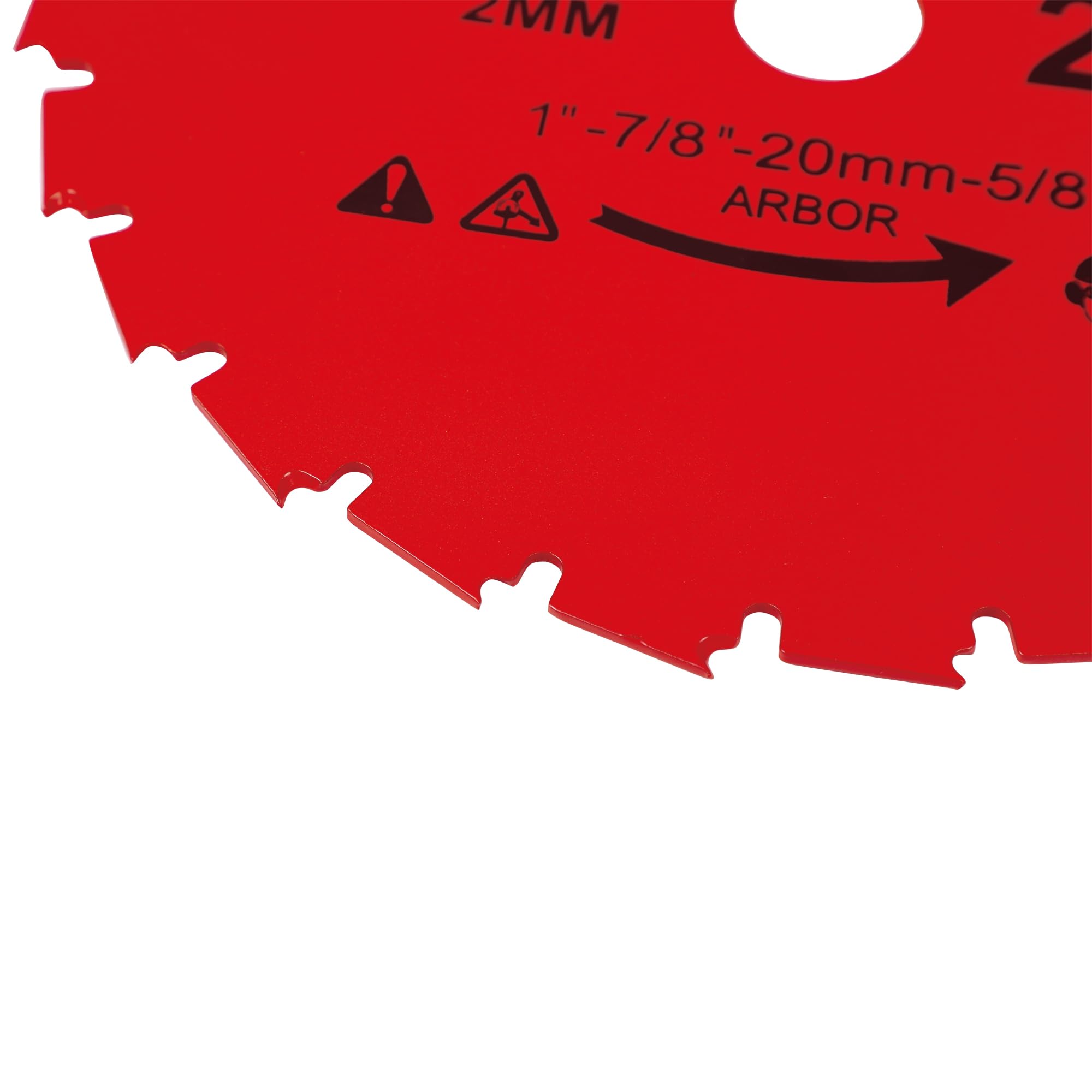 225x2mm-24T, 2 Stück, 25.4mm Dorn mit Adapter 22.23-20-16mm, Mulchmesser-Klinge, Freischneiderklinge, Freischneider Sägeblatt, Unkrautklinge, Dickichtmesser, Freischneider Messer