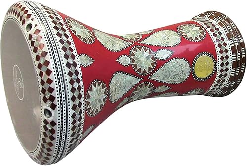 Miniatura 22 de ¡Nuevo! Gawharet El Fan Classic - Percusión de tambor Darbuka de nácar de 17 pulgadas (MIzar)