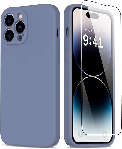 Goodon Funda para iPhone 14 Pro con protector de pantalla y protector de lente de cámara probada en caídas militares de 6 pies cubierta acrílica de