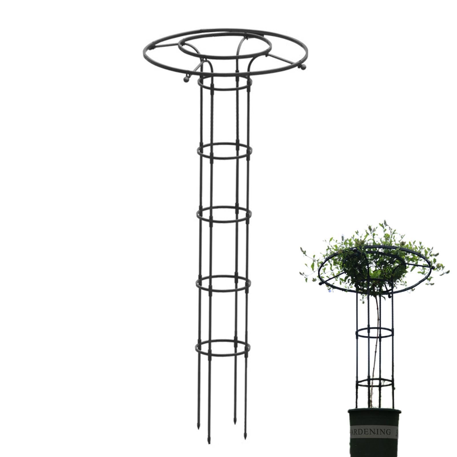 Gartenspalier Topfpflanzen - Vertikale Garten Rankhilfe Garten Rankhilfe Pflanze Rankhilfe Indoor Topfpflanzenstütze Rostfrei Rankgitter Metallstützrahmen Metall Kletterpflanzenstütze Rankhilfe | Zimmerpflanzen Rankhilfe im Stütze für Kletterpflanzen oder
