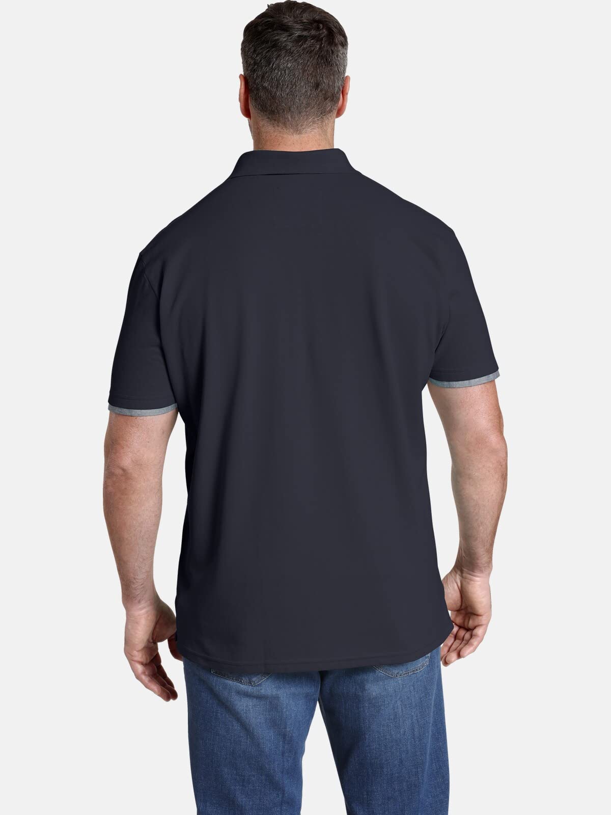 Jan Vanderstorm Herren Poloshirt Melker | | kurzarm Polohemd | reine Baumwolle | große Größen L-7XL