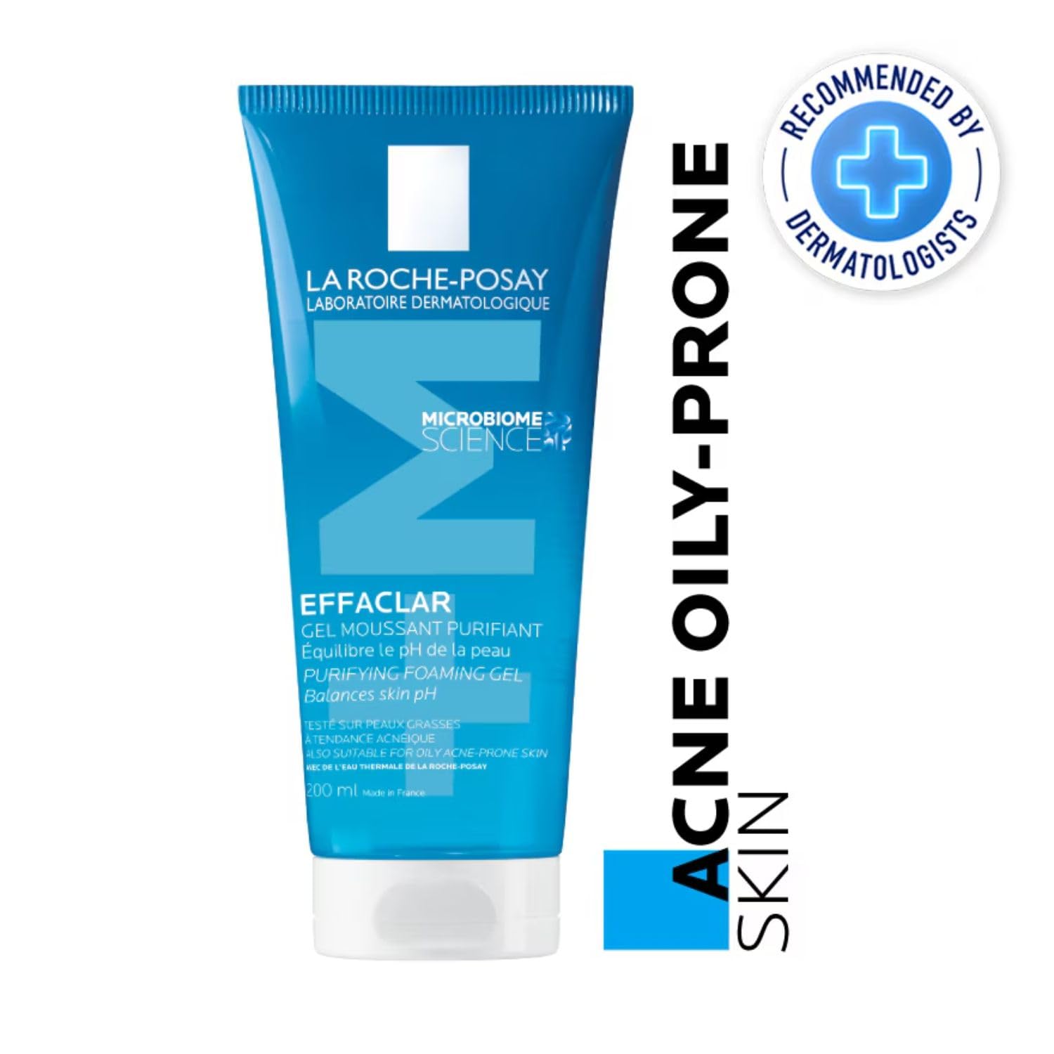 La Roche-Posay Effaclar Purifying Foaming Gel Cleanser for Oily Breakout-Prone Skin 200ml, 200 ml, 200 ml (Pack of 1) - Image 2
