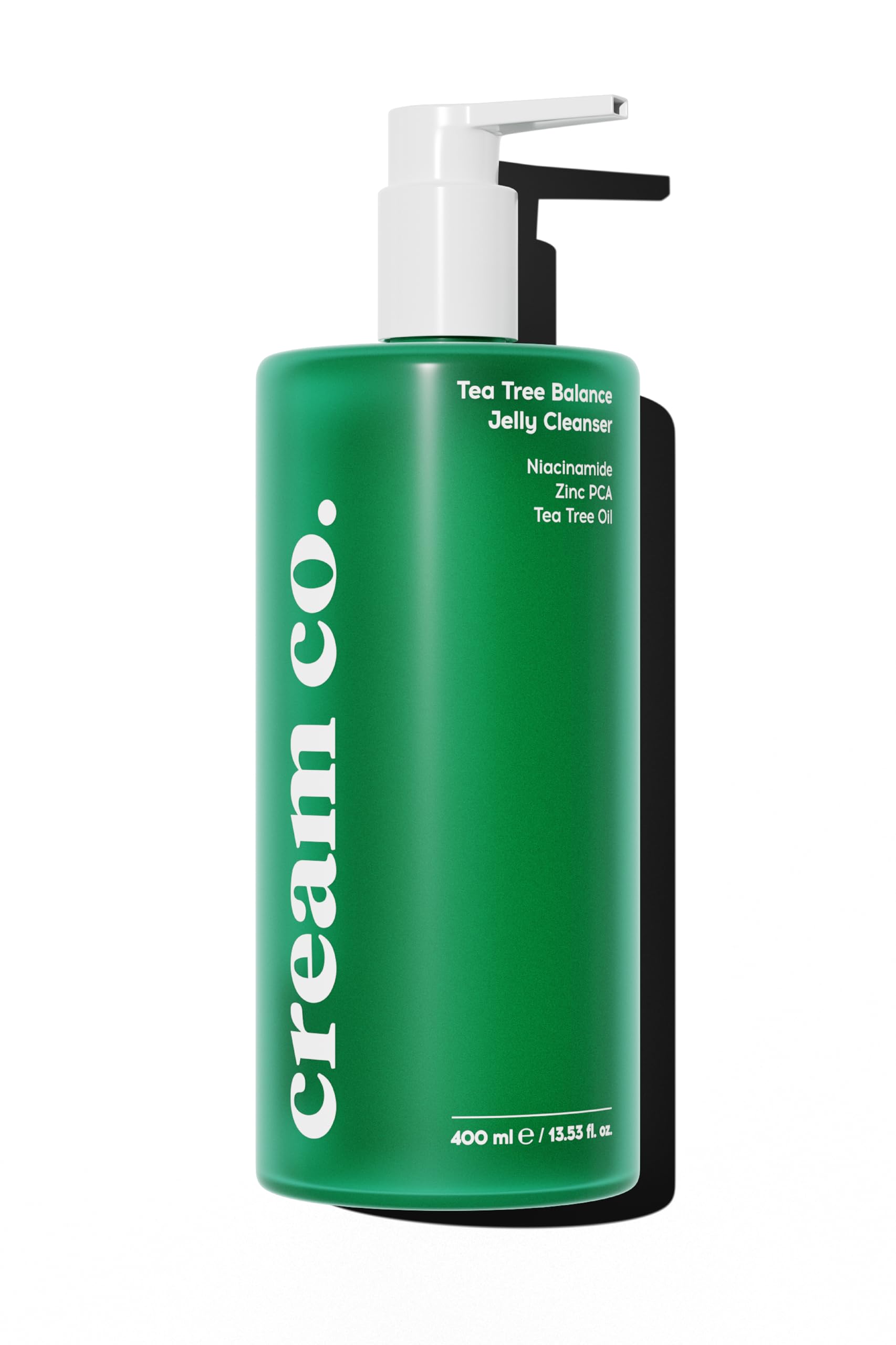 Cream Co. Sivilce & Akne & Siyah Nokta Karşıtı Yüz Temizleme Jeli, Niacinamide Çay Ağacı Yağı, 400 ML