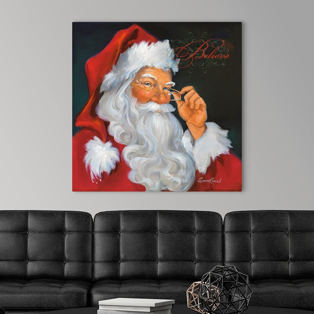 トールペイント作品♡ボビータカシマ♡Snoozing Santa Moon... Amazon.com: CANVAS ON DEMAND Believe Canvas Wall Art Print by
