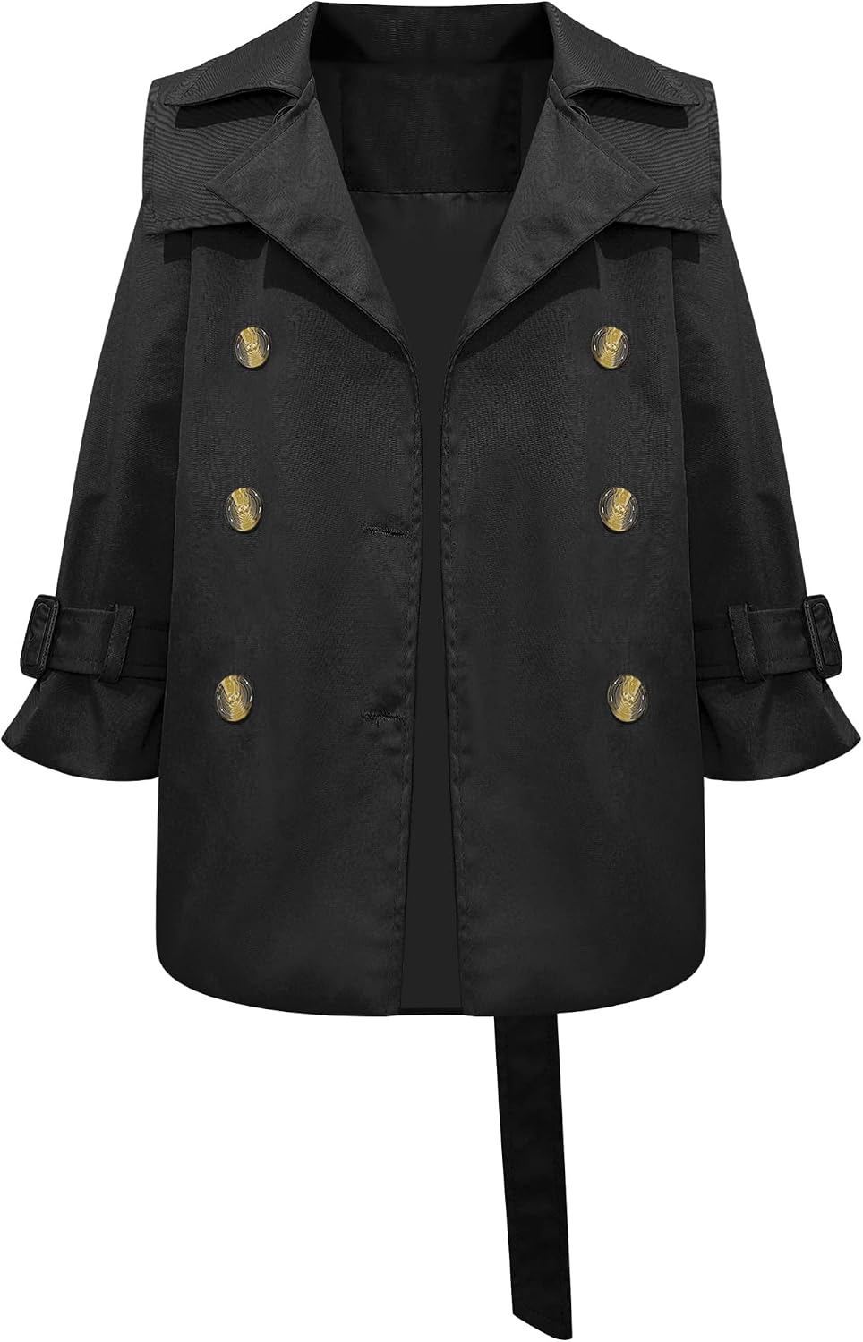 CHICTRY Girls Double Breasted Trench Jacket for Kids Loose Fall Spring Windbreaker Trench Coat