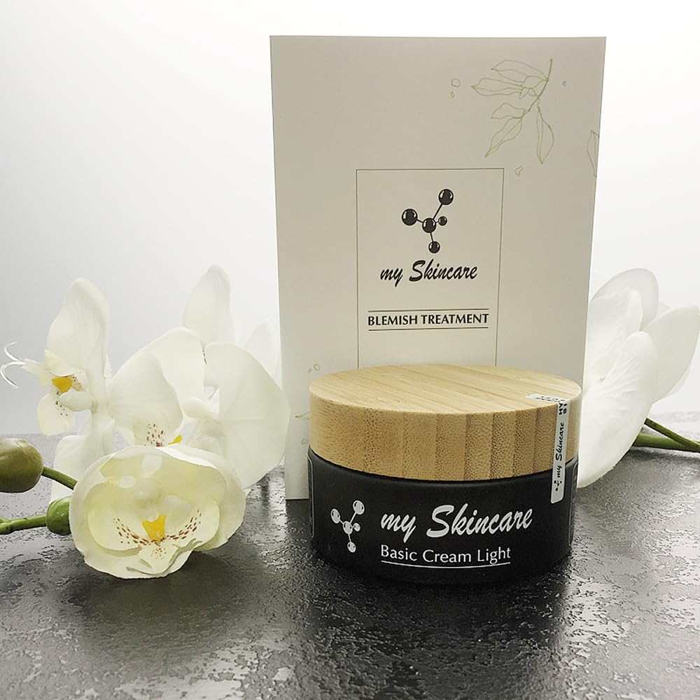 Gesichtspflege Set für ölige oder unreine Haut - leichte, gut verträgliche Pflege - Sensitive Creme zum Selbermischen, 50ml
