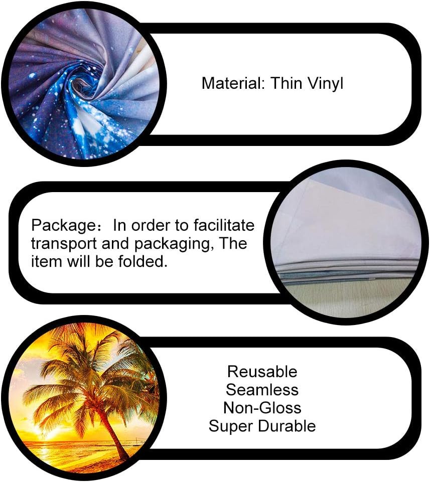 Tropical Beach Backdrops Sunrise Sunset Coconut Trees Photography Backgrounds Vinyl 10x7ft Homemade Video Studio Social Media Portrait Photo Backdrop a Webcast Background Studio Props PHMOJEN PPH488