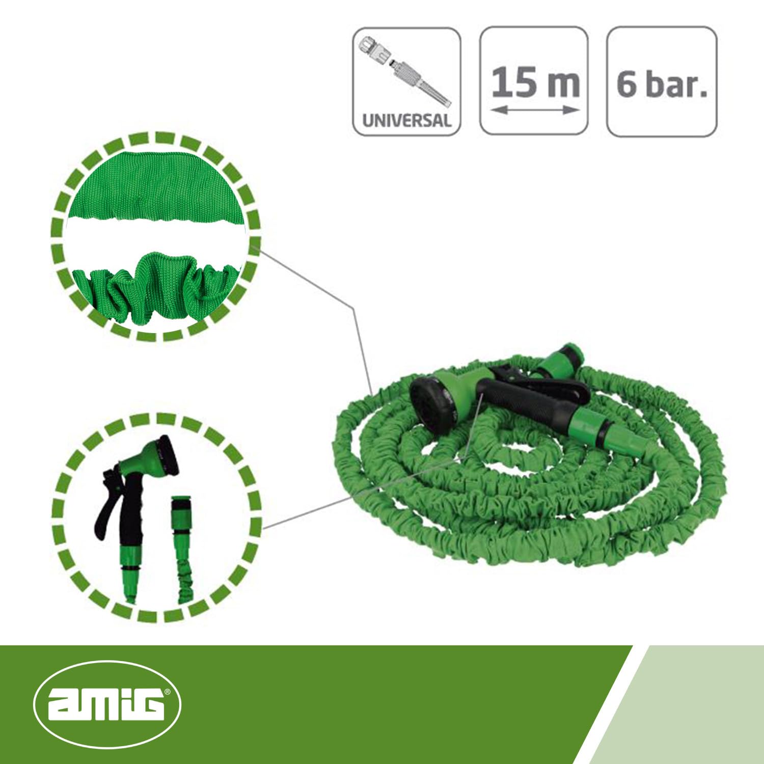 Amig 2073 Extendable Hose, Blue, Default - Image 3