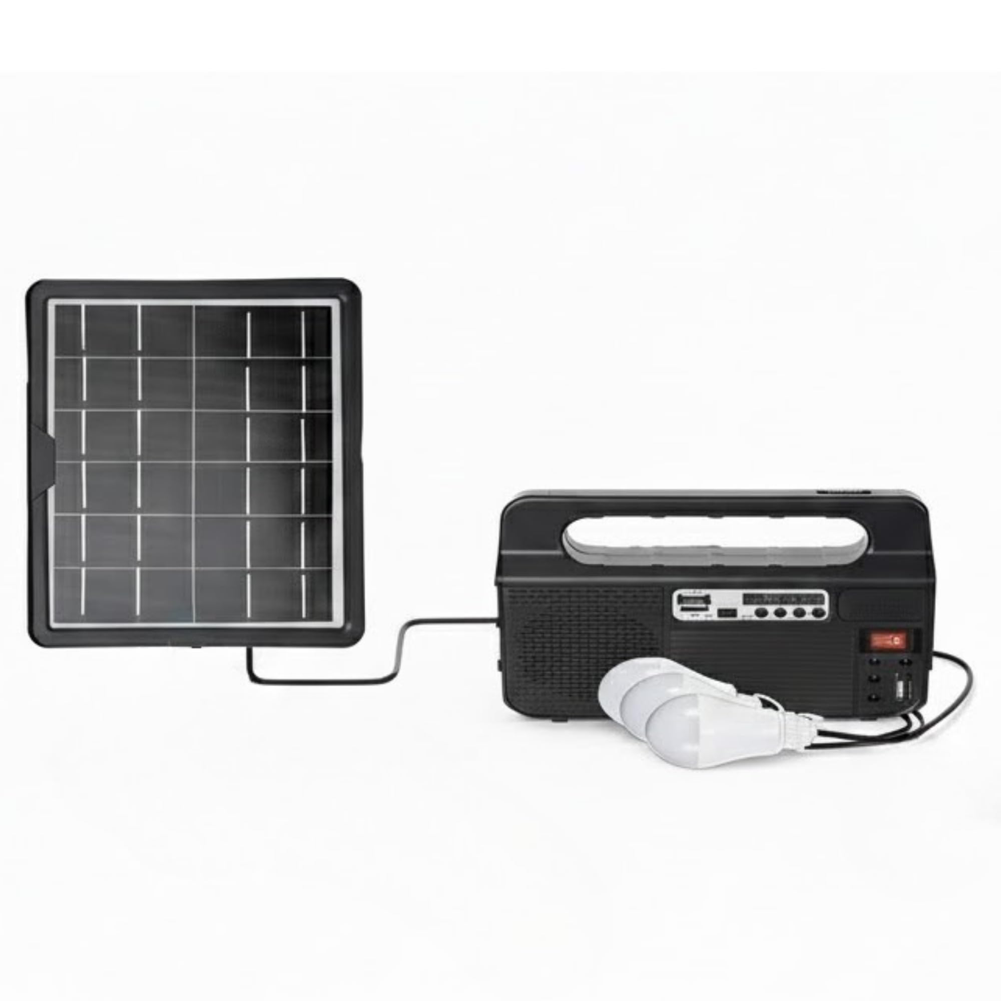 𝓓rumstone (𝟑 𝐘𝐄𝐀𝐑 𝐖𝐀𝐑𝐑𝐀𝐍𝐓𝐘) Solar Power Generator Kit with Panel and LED Bulbs, Portable Emergency Backup Power Station with USB Charging for Outdoor Camping and Home Use-image-41