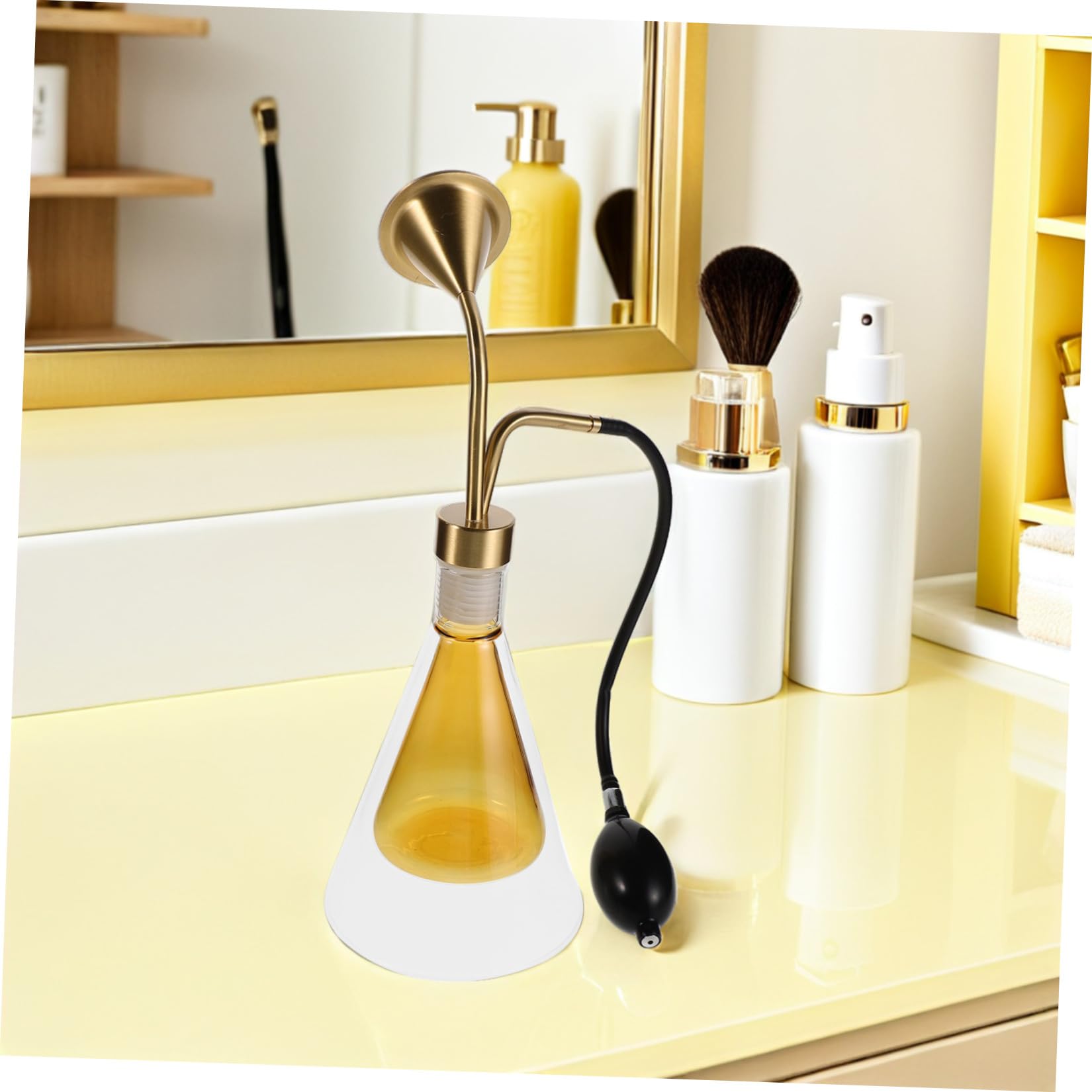 Diffusore Oli Essenziali in Vetro a Doppia Parete, Bottiglia Aroma Tester | Oli Essenziali e Petali, Uso Casa e Spa, Leggero ed Elegante Colore Casuale