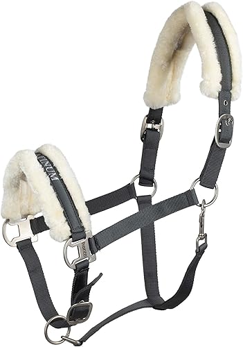Vista 12 de HORZE Howard Soft Fleece Acolchado Ajustable Poliéster Caballo Halter - Marrón Oscuro - Caballo