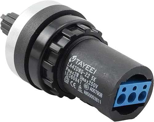 Miniatura 3 de LQ Industrial Potenciómetro Convertidor de Frecuencia Gobernador de Precisión 0.866 in LA42DWQ-22 5K Ohm Variable Speed Drive Potenciómetro Rotativo