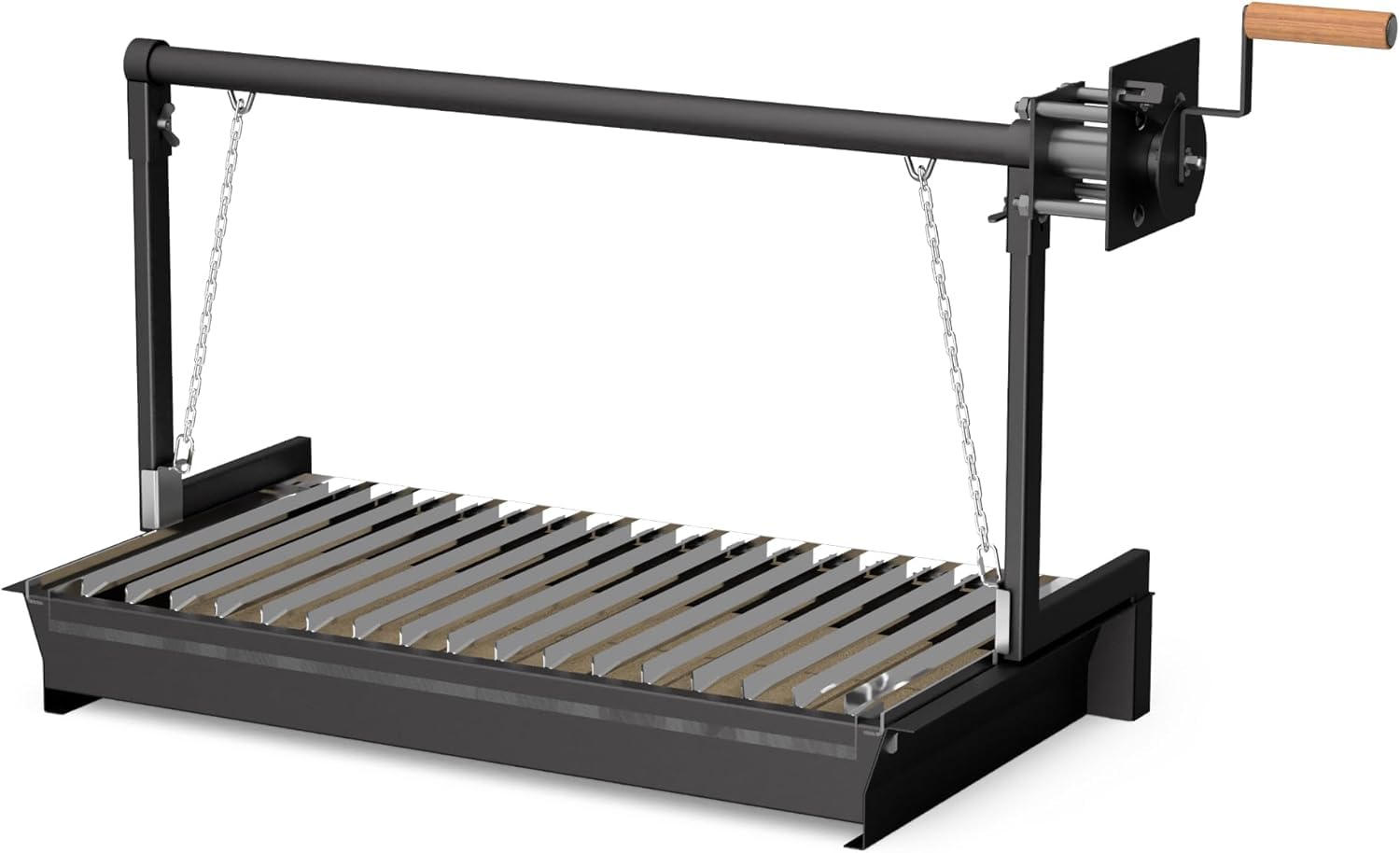 MOVELAR - Barbacoa de Obra Prefabricada de Leña y Carbón Modelo California Plus Full Grill (Gris Beige - 86,5 x 58 x 215 cm) REF: M00135 - Parrilla Argentina para Cocina de Exterior