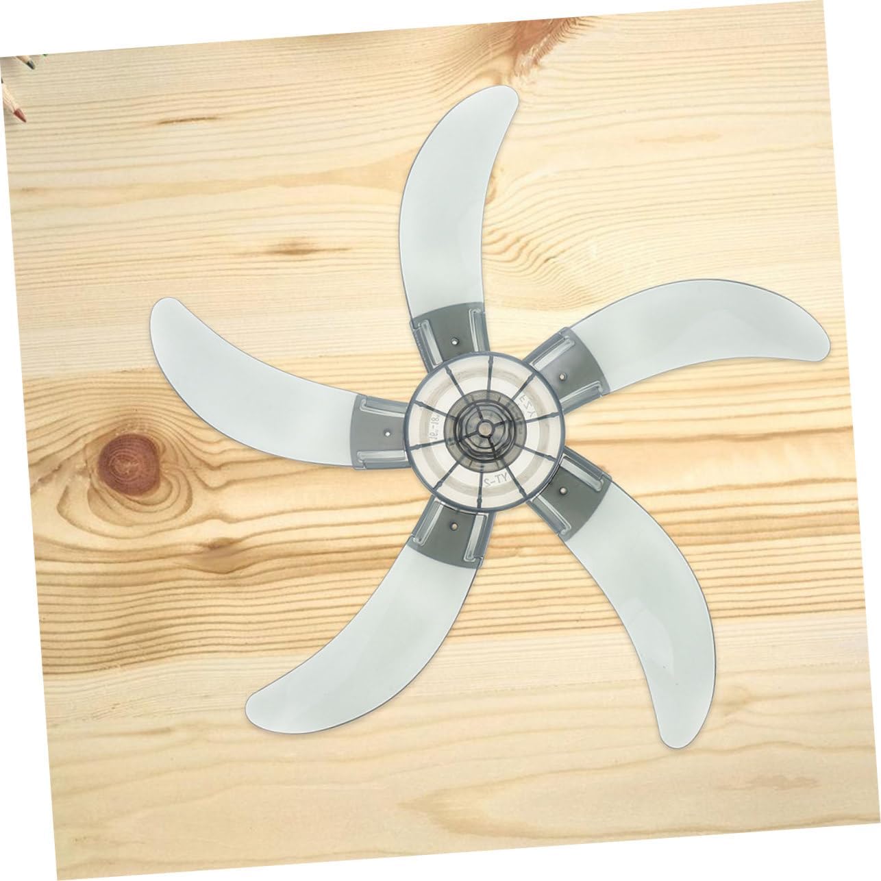 1Set Standing Pedestal Fan Blades Replacement Plastic Fan Leaf for Ceiling and Outdoor Use Design for Powerful Airflow Includes Mounting Nut and Screws