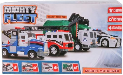 Miniatura 10 de Mighty Fleet Mighty - Escalera de bomberos motorizada con luces y sonidos, escalera motorizada, escalera extensible, diseño realista y baterías