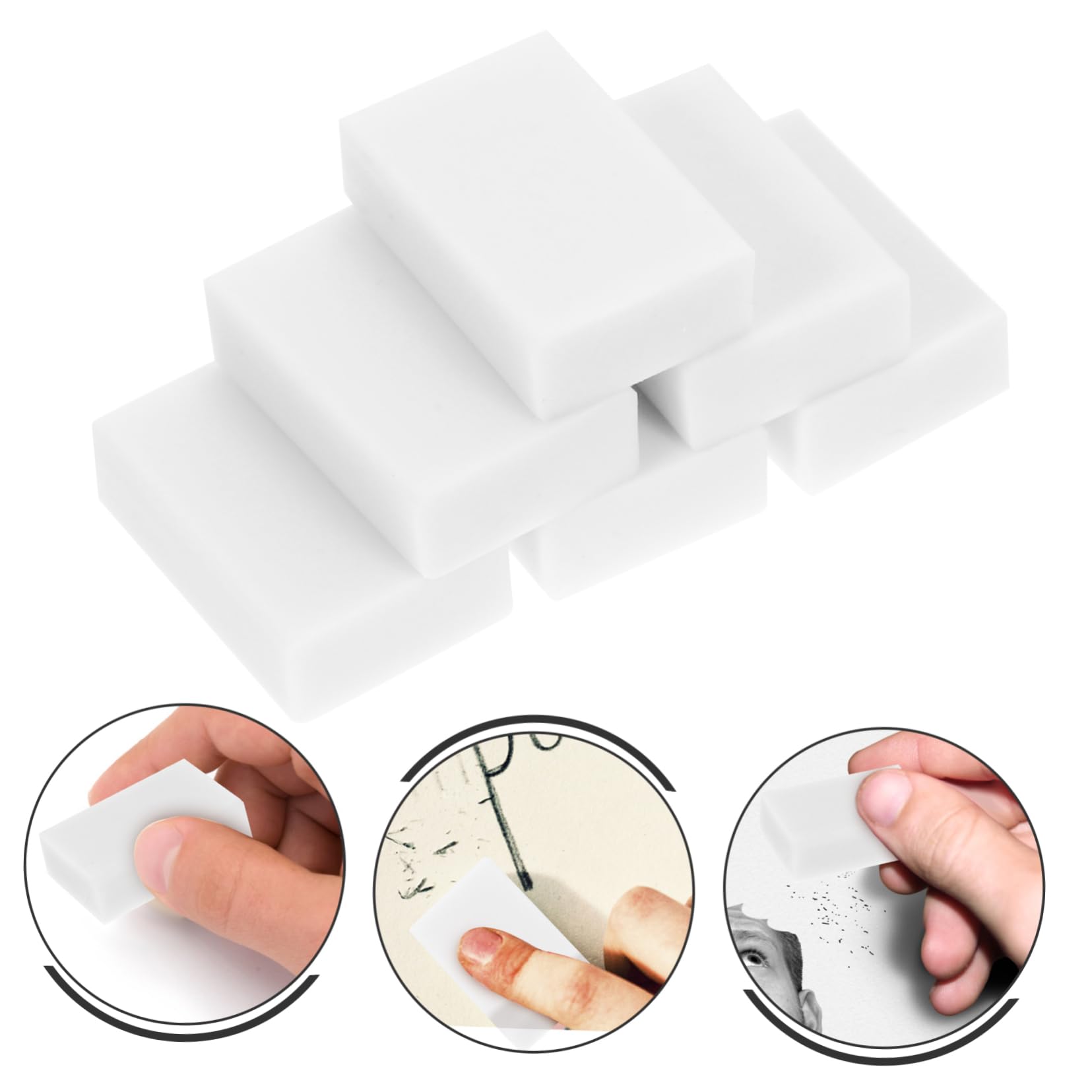 Gadpiparty 5 Sätze Malradierer Buntstiftradierer Radiergummis Bleistift Radiergummis Bemalter Radiergummi Bleistift Professioneller Skizzierradierer Kunstradierer Zum Zeichnen 30 Stück * 5