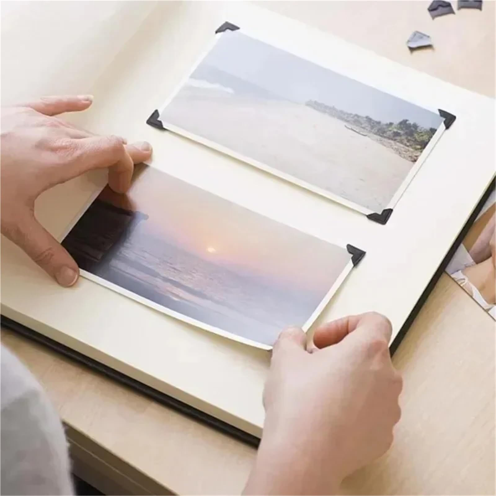 Naklejki narożne ze zdjęciami, 240–2400 szt., do narożników fotograficznych, papier typu kraft, DIY, naklejki w stylu vintage, do samoprzylepnych zdjęć, albumów, scrapbookingu, złote 1200 szt