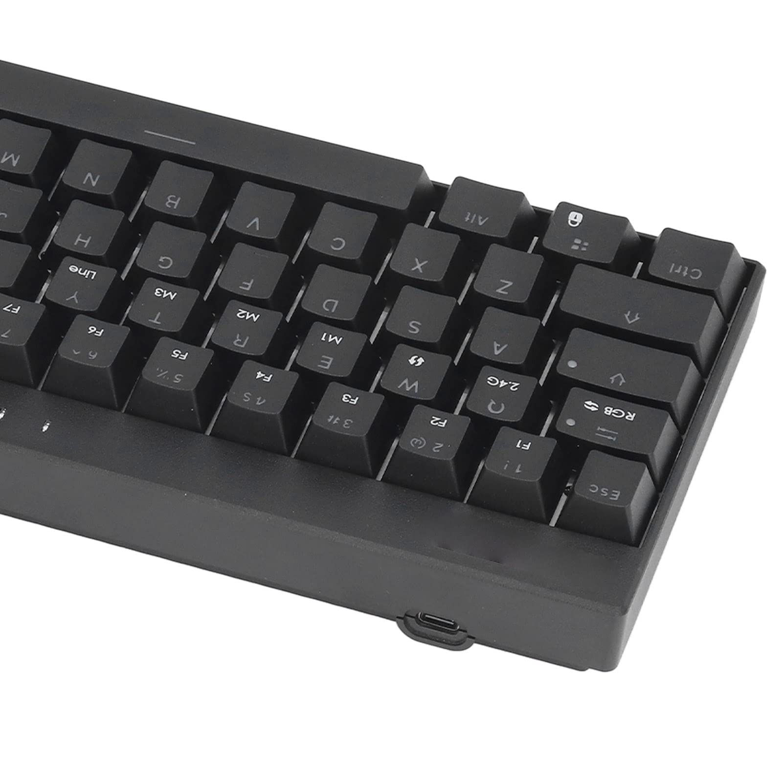 Amazon.co.jp: ブラックメカニカルキーボード、オフィス用ノブ付き64